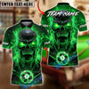BlueJose Billiards 8 Ball Skull Hellfire Rage Personalized Name, Team Name Unisex Shirt (4 Colors)