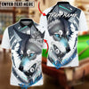 BlueJose Billiards 8-Ball Wolf Dynamic Design Customized Name, Team Name 3D Shirt (4 Colors)