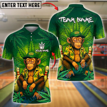 BlueJose Bowling Monkey 420 Personalized Shirt