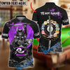 BlueJose Billiards 8 Ball Samurai Slayer Personalized Name Shirt (4 Colors)