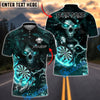 BlueJose Darts Flame Skull Reaper Customized Name, Team Name 3D Shirt (4 Colors)