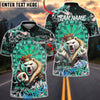 BlueJose Darts Polar Bear King Crown Dartboard Graffiti Multicolor Options Personalized Name Shirt (4 Colors)