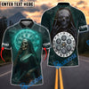 BlueJose Darts Grim Reaper Nun Customized Name, Team Name 3D Shirt (4 Colors)