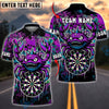 BlueJose Darts Monster Crab Graffiti Dartboard Multicolor Options Personalized Name Shirt (4 Colors)