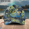 BlueJose Fishing Ripped Denim Fish Fkin Style Personalized Name Classic 3D Cap Personalized Cap (13 Breeds)