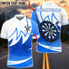 BlueJose Darts Fire Modern Style Dartboard Multicolor Options Personalized Name Shirt (4 Colors)