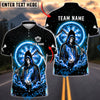 BlueJose Darts Skull Reaper Cosmic Fire Personalized Name, Team Name Unisex Shirt (4 Colors)