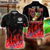 BlueJose Billiards Ball 8 Fire The Tip I Promise Personalized Name Shirt (4 Colors)