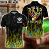 BlueJose Billiards Ball 8 Fire The Tip I Promise Personalized Name Shirt (4 Colors)