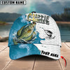 BlueJose Hunter Fishing Graphic Splash Effect Personalized Cap (Bass, Walleye, Trout, Crappie, Pike, Tuna, Marlin, Mahi-mahi)