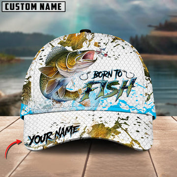 BlueJose Walleye Fishing Skin Dynamic Jump Personalized Cap