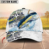 BlueJose Fishing Compass Vintage Art Splash Design Personalized Cap (13 Breeds)