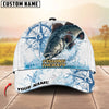 BlueJose Fishing Outdoor Water Splash Compass Graphic Personalized Cap (13 Breeds)