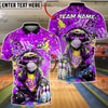 BlueJose Bowling & Pins Graffiti Monkey Street Art Headphones Customized Name, Team Name 3D Shirt (4 Colors)