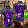 BlueJose Billiards Ball 8&9 Fierce Fire Tiger Personalized Name, Team Name Unisex Shirt (4 Colors)