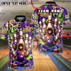 BlueJose Bowling & Pins Graffiti Monkey Splash Art Customized Name, Team Name 3D Shirt (4 Colors)