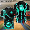 BlueJose Bowling & Pins Golden Crown King Luxury Style Customized Name, Team Name 3D Shirt (6 Colors)