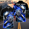BlueJose Darts Epic Lightning Thunder Energy Strike Personalized Name, Team Name Unisex Shirt (6 Colors)