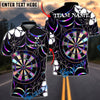 BlueJose Darts Spider Web Holographic Dartboard Dark Gothic Pattern  Personalized Name, Team Name Unisex Shirt (4 Colors)