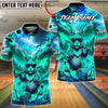 BlueJose Bowling & Pins Fire Rebel Bunny Galaxy Customized Name, Team Name 3D Shirt (4 Colors)