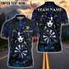 BlueJose Darts Cool Gothic Doll Dark Fantasy Personalized Name, Team Name Unisex Shirt (4 Colors)