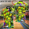 BlueJose Bowling And Pins Graffiti Cactus Bowling Funny Street Style Customized Name, Team Name 3D Shirt (4 Colors)