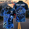 BlueJose Darts Lightning Flame Reaper Triple Arrow Personalized Name, Team Name Unisex Shirt (4 Colors)