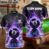 BlueJose Billiards Ball 8 Pool Thunder Lightning Personalized Name, Team Name Unisex Shirt (4 Colors)