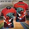 BlueJose Bowling And Pins Tiger Customized Name 3D Shirt (4 Colors)
