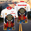 BlueJose Darts Gorilla King Rebel Attitude Customized Name, Team Name 3D Shirt (4 Colors)