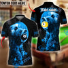 BlueJose Billiards Ball 8 & Ball 9 Bear Forest Personalized Name & Team Name Shirt (4 Colors)