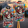 BlueJose Darts Girls Best Friend Personalized Name, Team Name Shirt
