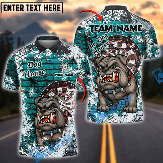 BlueJose Darts Bulldog Barricade Personalized Name, Team Name Shirt (4 Colors)