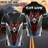 BlueJose Darts Flaming Tiger Personalized Name, Team Name Shirt (4 Colors)