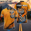 BlueJose Darts Tiger Roar Personalized Name, Team Name Shirt (4 Colors)