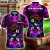 BlueJose Billiards Neon Cowboy 8-Ball Gunslinger Personalized Name Shirt (4 Colors)