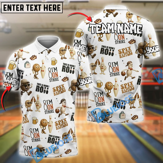 BlueJose Bowling Rolling Crew Funny Personalized Name, Team Name Unisex Shirt