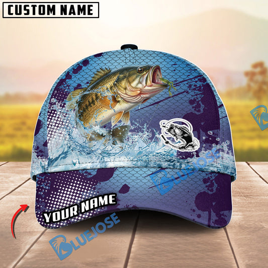 BlueJose Fishing Blue Wave Personalized Cap (13 Breeds)