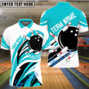 BlueJose Bowling And Pins Dancing Strike Customized Name 3D Shirt (4 Colors)