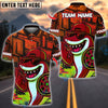 BlueJose Darts Shark Graffiti Style Customized Name, Team Name 3D Shirt (4 Colors)