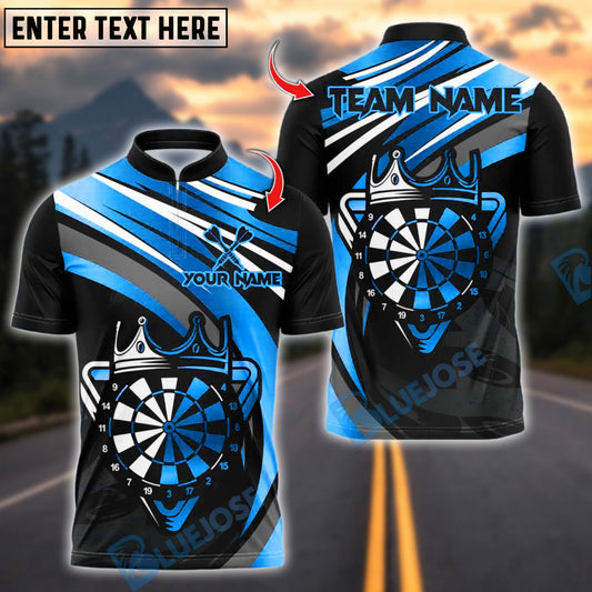 BlueJose Darts Golden Dartboard Customized Name, Team Name 3D Shirt (4 Colors)