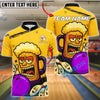 BlueJose Bowling And Pins Funny Beer Mug Customized Name, Team Name 3D Shirt (4 Colors)