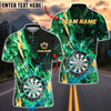 BlueJose Darts Lightning Flame Customized Name, Team Name 3D Shirt (4 Colors)