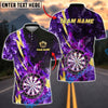 BlueJose Darts Lightning Flame Customized Name, Team Name 3D Shirt (4 Colors)