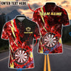 BlueJose Darts Lightning Flame Customized Name, Team Name 3D Shirt (4 Colors)