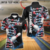BlueJose Bowling And Pins Bowling Is In My Dna Customized Name, Team Name 3D Shirt