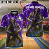 BlueJose Bowling And Pins Mummy Pharaoh Lightning Storm Customized Name, Team Name 3D Shirt (4 Colors)