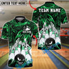 BlueJose Bowling And Pins Angry Ball vs Screaming Pins 2 Customized Name 3D Shirt (4 Colors)