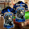 BlueJose Billiards 8 Ball Play Pool or Die Personalized Name, Team Name Unisex Shirt (4 Colors)