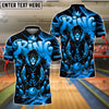 BlueJose Bowling And Pins HipHop King Lion Customized Name, Team Name 3D Shirt (4 Colors)